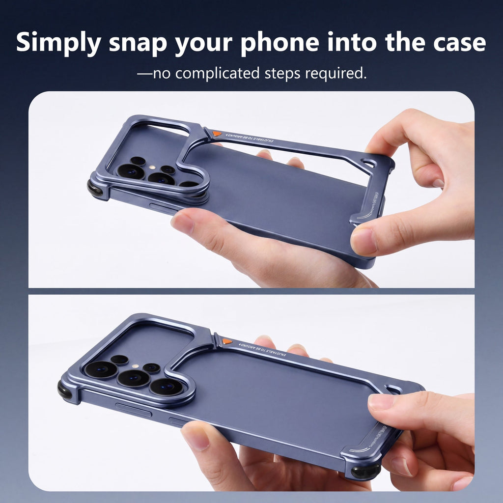 Metal "9" Shape Armor Case for Samsung Galaxy S26 Ultra