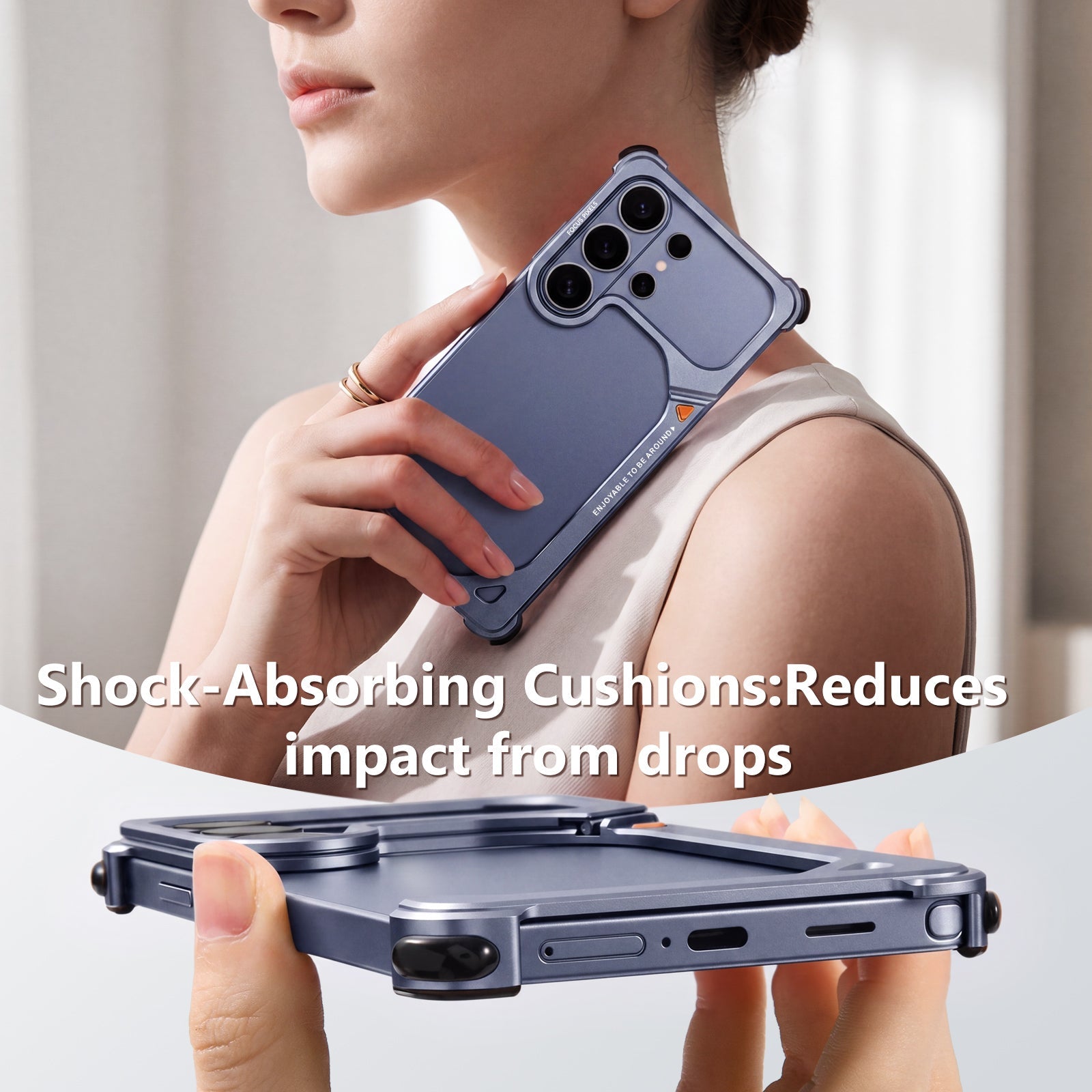 Metal "9" Shape Armor Case for Samsung Galaxy S26 Ultra