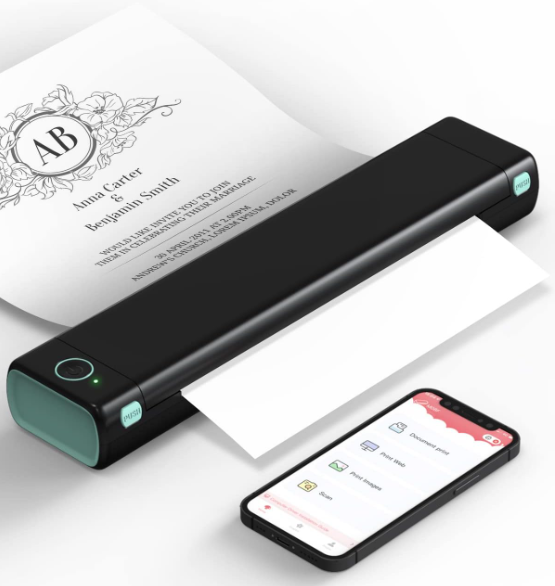Mini Portable Thermal Printer A4 Printer Thermal Paper