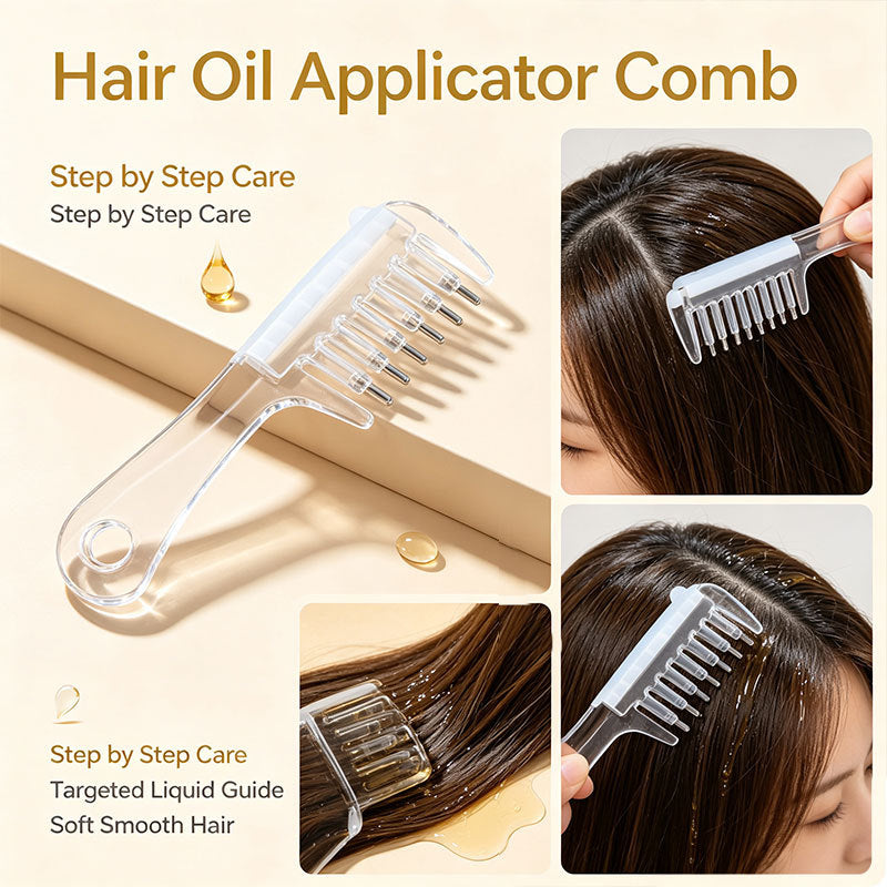 Hair Oil Applicator Comb Scalp Liquid Guide
