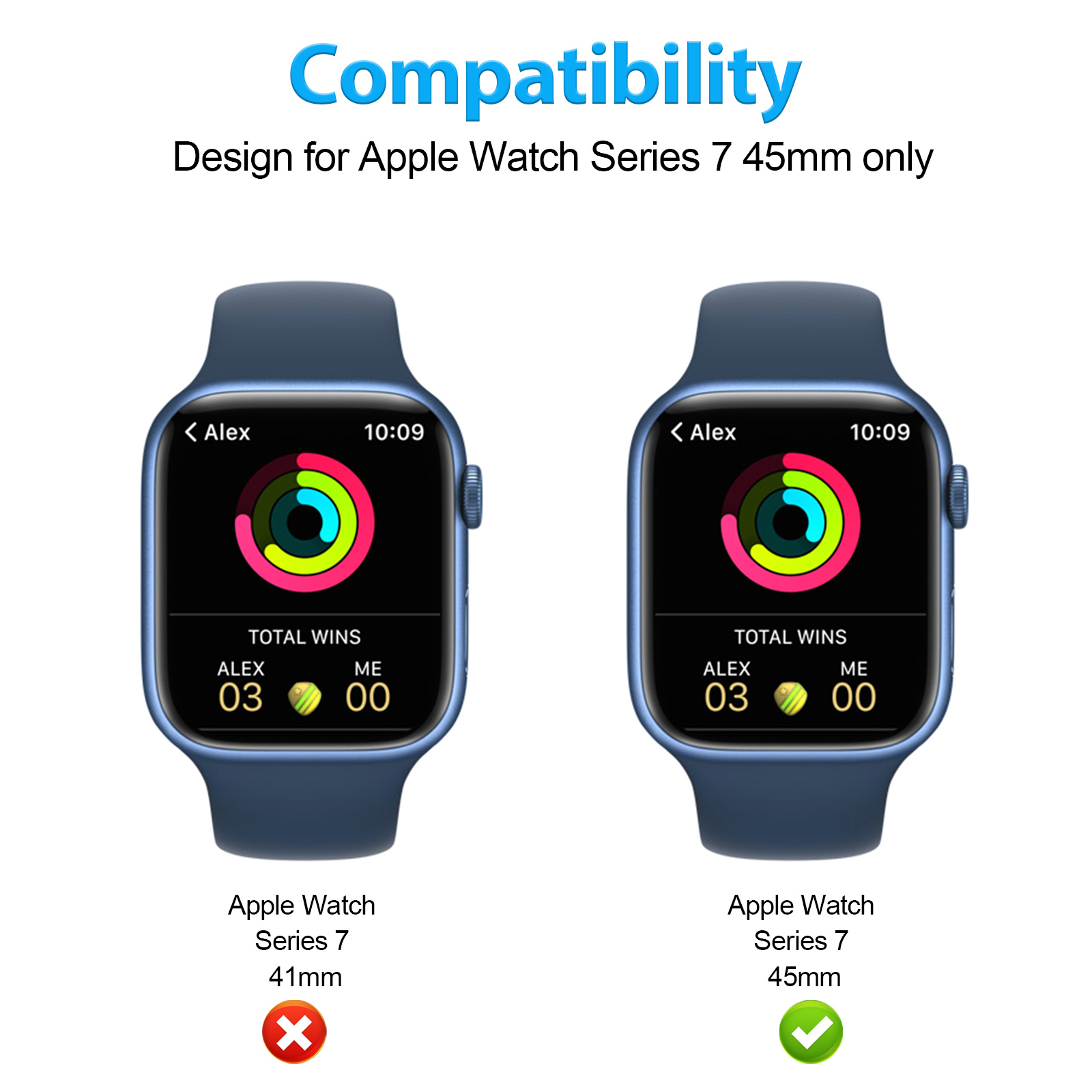 Double protection 2 in 1 PC case + Tempered glass full protective for your iPhone watch Apple watch 6 5 4 7