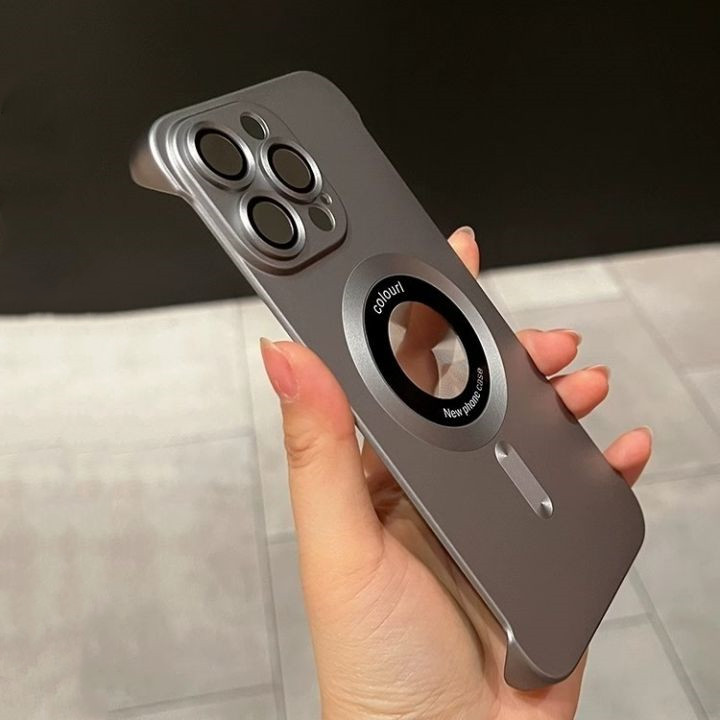 Magnetic Charging Phone Case Anti Scratch Protect Back Cover For iPhone - Image 2