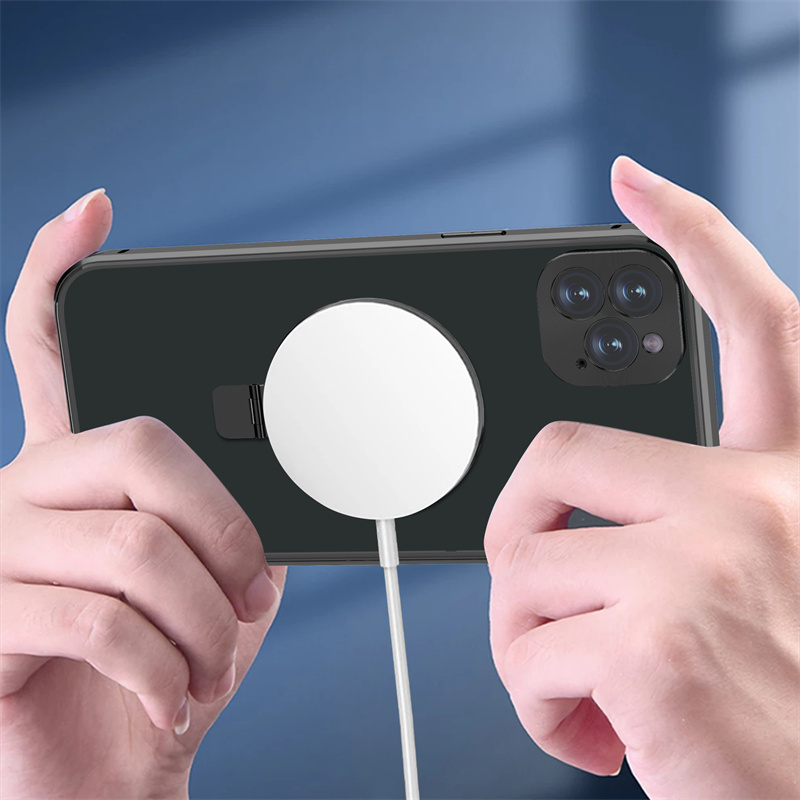 High Quality Metal Frame HD Screen Tempered Glass With Magnetic Stand Full Protection Phone Case For iPhone 15 14 13 12 Pro Max