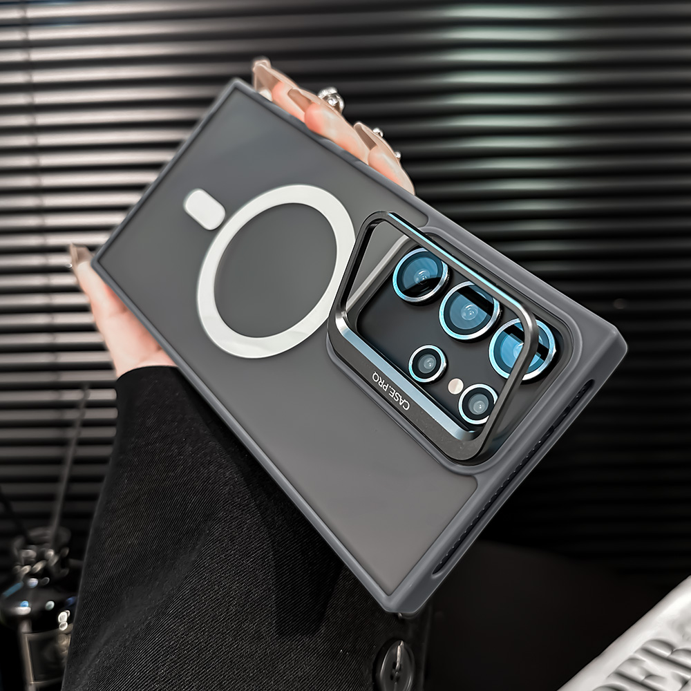 AilesTecca Rotating Metal Frame Magnetic Phone Case for Samsung Galaxy - Image 8