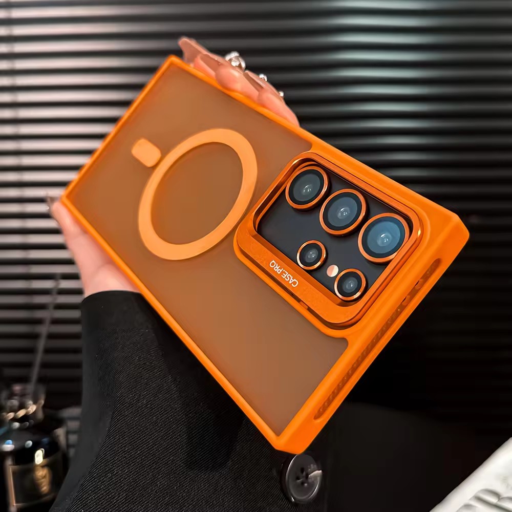 AilesTecca Rotating Metal Frame Magnetic Phone Case for Samsung Galaxy - Image 9