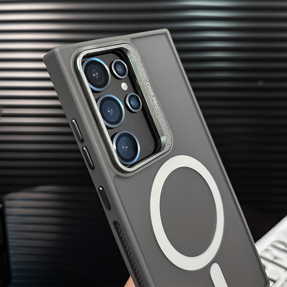 AilesTecca Rotating Metal Frame Magnetic Phone Case for Samsung Galaxy - Image 12