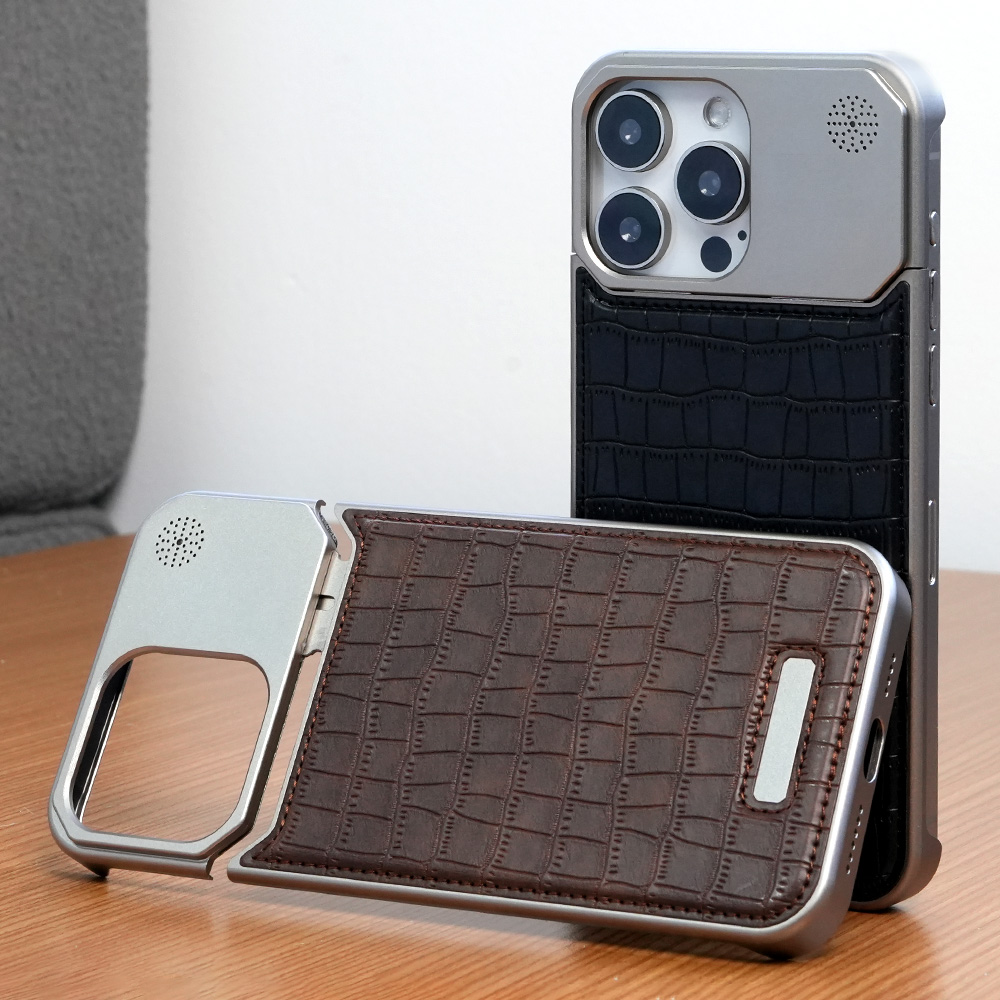 crocs phone case Aromatherapy cover Aluminum Crocodile pattern For iPhone 15 pro case For iphone 15 14 13 pro max case