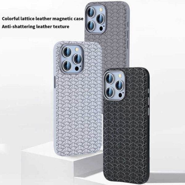 Lattice Phone Case For iPhone 14 Y 13 Pro Max 12 11 Pro Geometric Grid Pattern Phone Case For iPhone 15 16 Pro Max