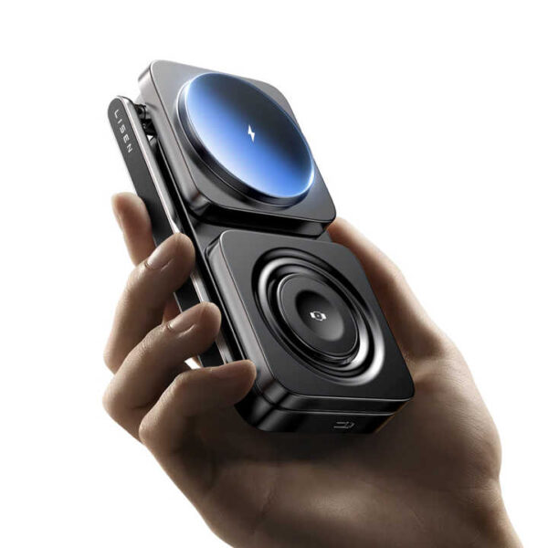 LISEN Hot Selling Foldable Wireless Charging Station 15W 3 in 1 Magnetic Wireless Charger Stand Fast Charging