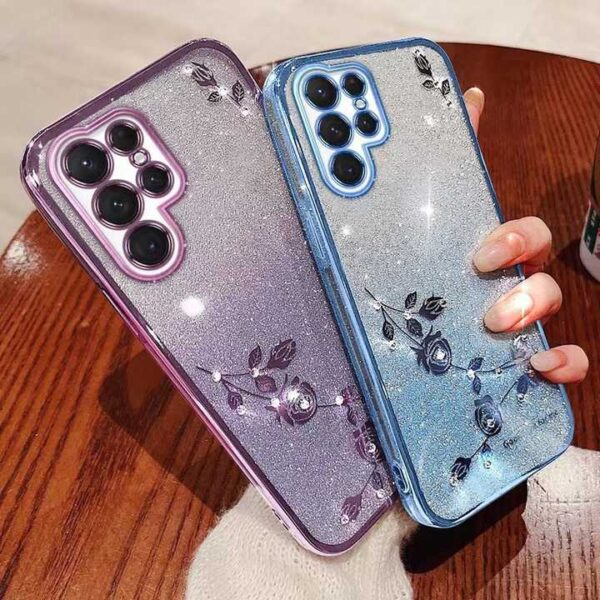 Luxury Design Diamond Glitter Soft Phone Case for Samsung NOTE20 ultra/A13/A04S Full Protection Shockproof phone covers