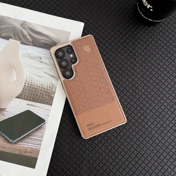 Business PU Leather Magnetic Cell Phone Case For Samsung S23 S24 Ultra S25 Plus Soft TPU Shockproof Protective Back Cover