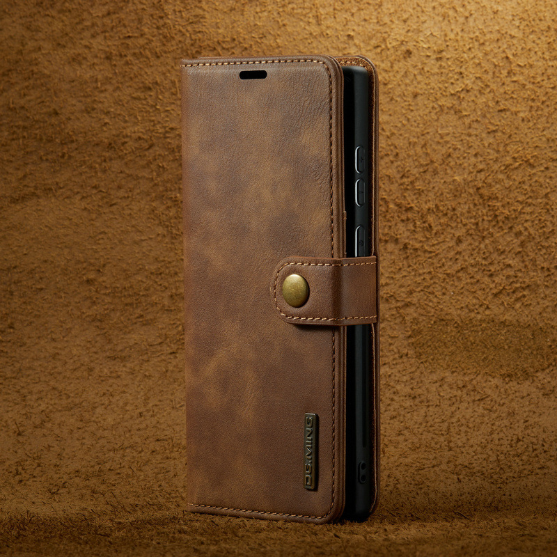 European and American Flip Wallet Type Split Card Holder for Samsung S23 Phone Case S24/S21 Card Leather Case S23ul