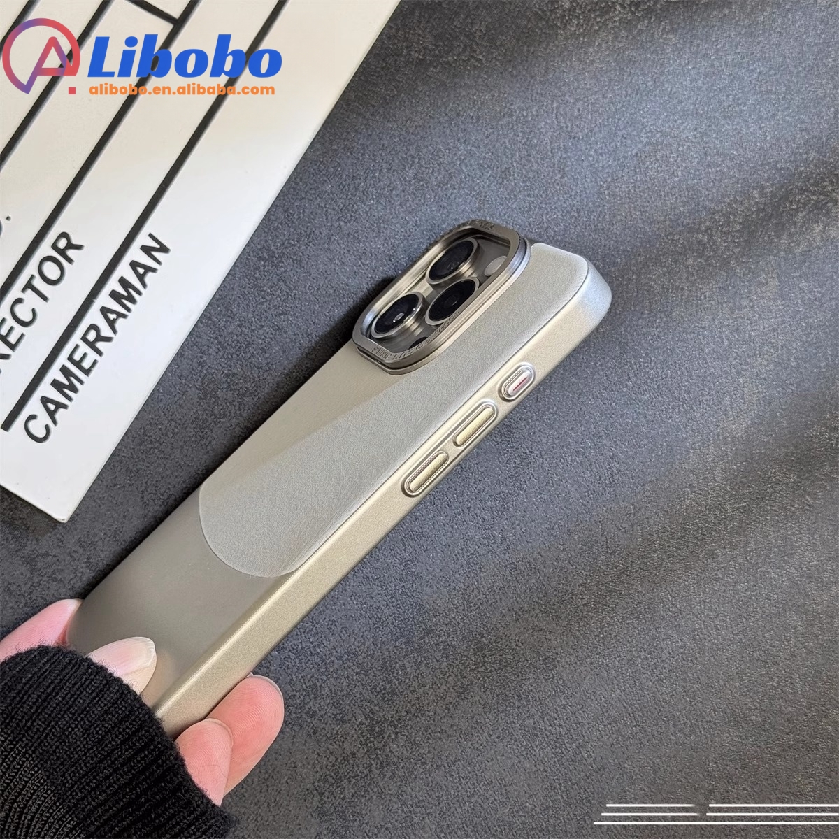 Luxury Splicing Chorionic Hard PC Phone Case For iPhone 16 15 14 Plus 13 12 Pro Max Metal Lens Protection Matte Shockproof Cover