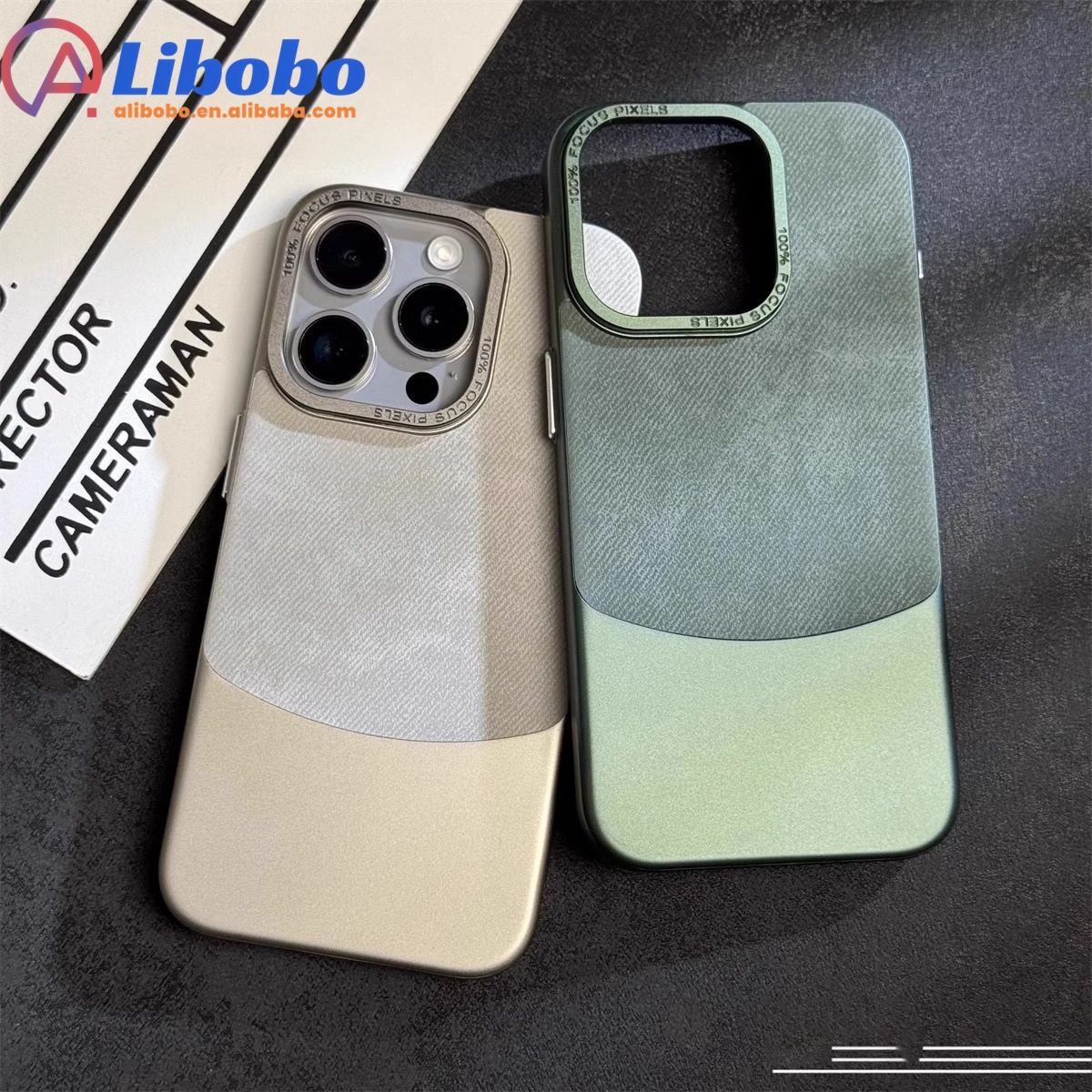 Luxury Splicing Chorionic Hard PC Phone Case For iPhone 16 15 14 Plus 13 12 Pro Max Metal Lens Protection Matte Shockproof Cover