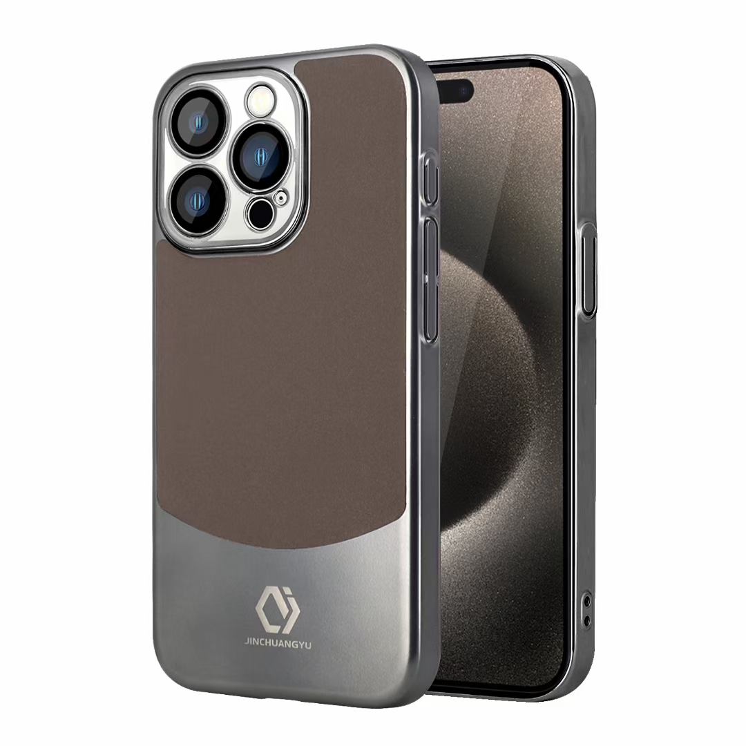 mobile phone cases New Samsung s22/s23/s24 Plated PC Full Pack Leather 24ultra Leather Fashion Protective Cover Manufacturer