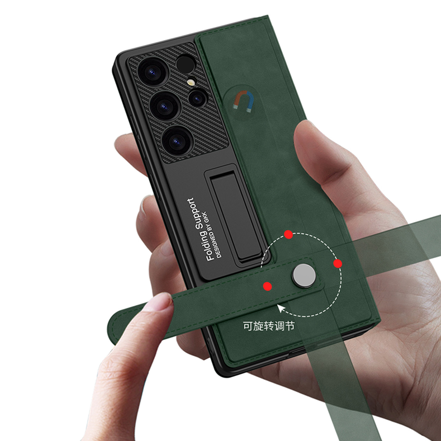 GKK Flip PU Leather Case for Samsung Galaxy S25 S24 Ultra S23 Kickstand Wallet Case for Samsung S23 S24 S25 Ultra