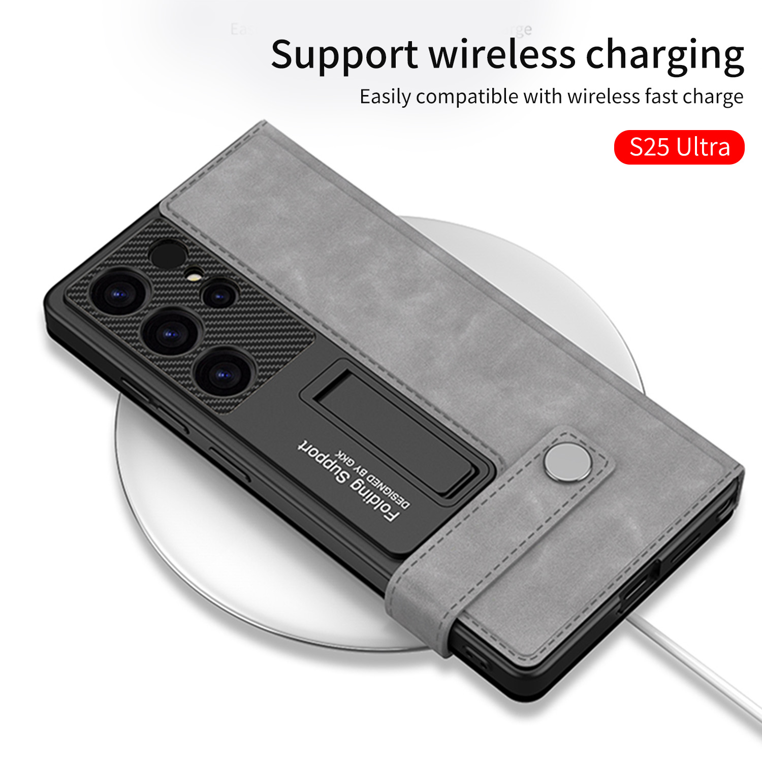 GKK Flip PU Leather Case for Samsung Galaxy S25 S24 Ultra S23 Kickstand Wallet Case for Samsung S23 S24 S25 Ultra