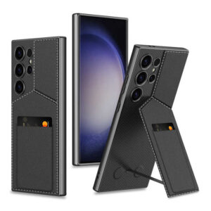 Luxury Business Style case Back Cover for Samsung S23 S24 S25 Ultra Leather Card Slot Holder for S24 S25 Phone Case