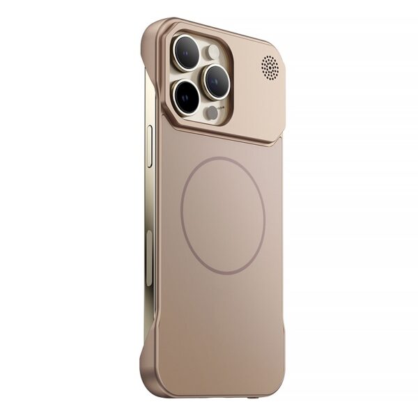 Luxury Frameless Magnetic Mobile Phone Case for iPhone 16 14 13 12 11 15 Pro Max 16 Plus With Aromatherapy Hard PC Back Cover