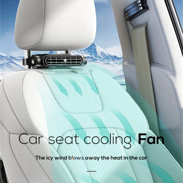 ABS Cooling Fan for Car 3 Gears Wind Adjustment Portable Fans for Cars USB Plug Car Fan Designed for Driver's Seat