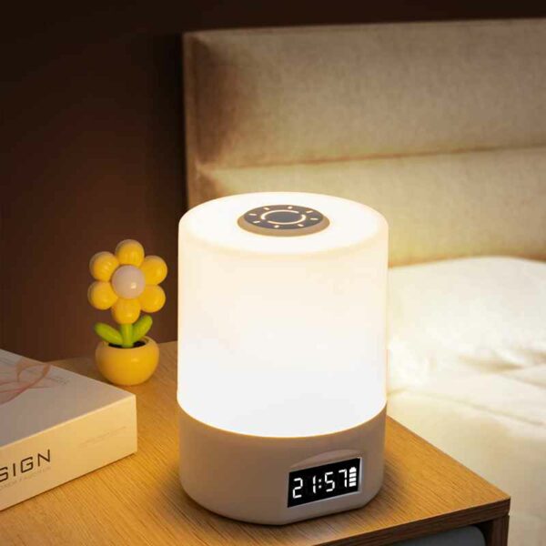 LED Remote-controlled Night Light with Clock