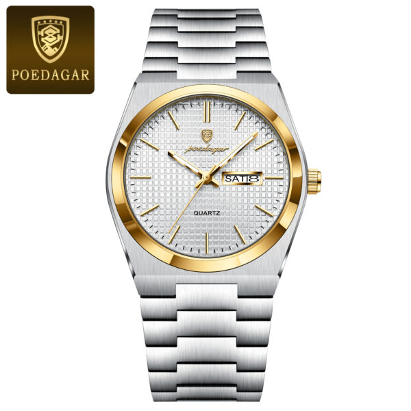 Poedagar Fashion Luxury Watch Waterproof Luminous for Men